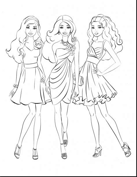 Coloring Pages Of Barbie Princess Charm School