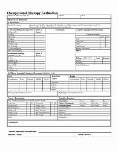 Occupational Therapy Hand Evaluation Form Occupational Therapy