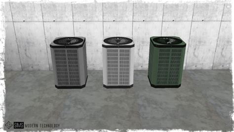 Sims Modern Technology Idbd Functional Air Conditioner Sims 4 Downloads