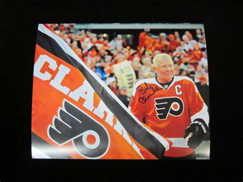 Philadelphia Flyers Bob Clarke Autographed Photo Carls Cards
