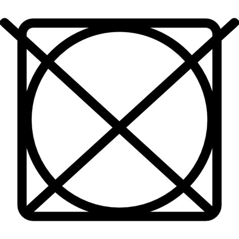 Are you searching for cross icon png images or vector? Free Icon | Washing symbol of a cross over a circle in a ...