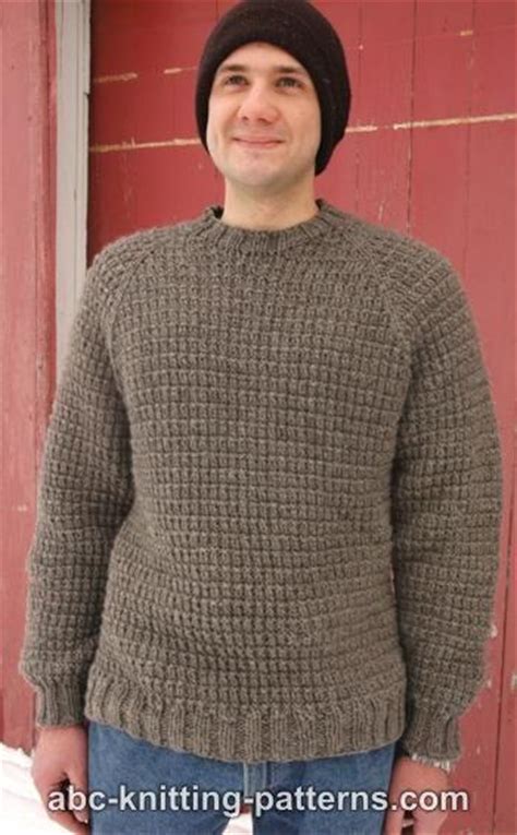 Mens knit sweater pattern jumper patterns sweater knitting patterns free knitting men sweater knitting sweaters mens pullover sweaters mens shawl collar here is an easy knitting pattern that is perfect for a man's scarf (or a woman's too). Men's Raglan Woodsy Sweater | AllFreeKnitting.com