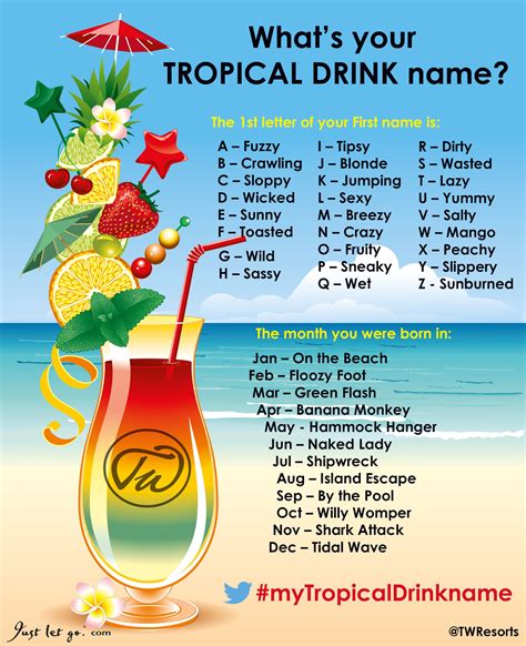 Alcoholic Mix Drinks Names Drink Names Funny Name Generator Funny Names