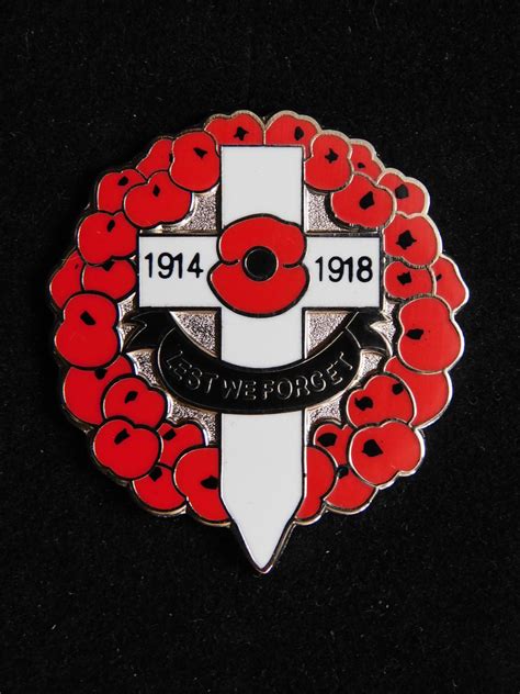 Lest We Forget Poppy Pin 1914 1918 World War One Ww1 Wwi A Photo On