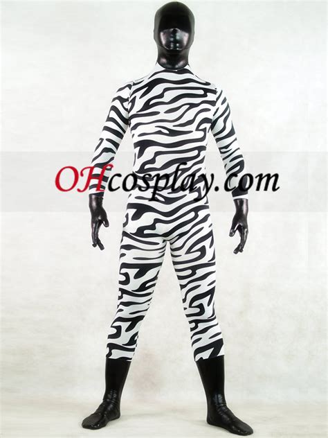 zebra skin full body lycra spandex zentai suit [zt01021] nkr549 81