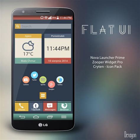 55 Cool Android Homescreens For Your Inspiration Android Android