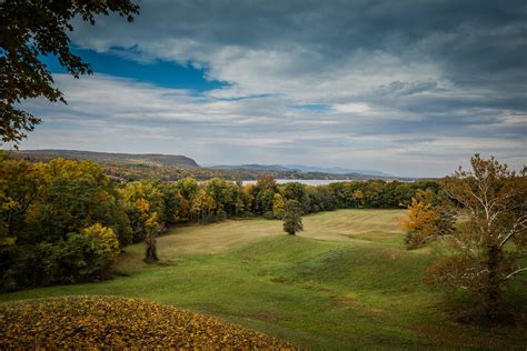 View From Vanderbilt Mansion In Hudson River Valley New