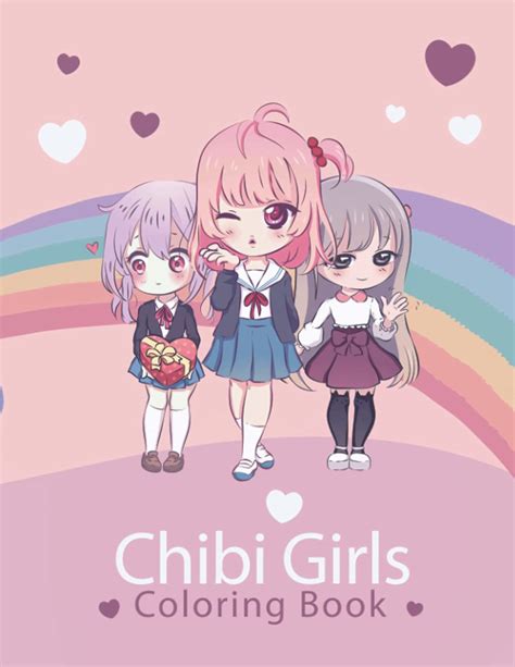 Buy Chibi Girls Coloring Book Cute Anime Chibi Girls Coloring Book For