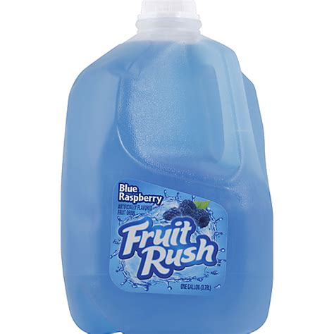 Fruit Rush Blue Raspberry Fruit Drink 1 Gallon Plastic Jug Shop