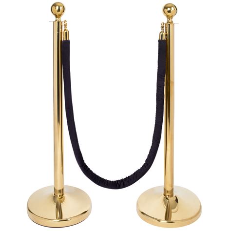 Gold Stanchion Pole Rentalry By Luxe Event Rental