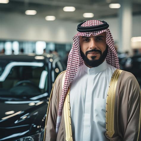 Premium Ai Image Arab Man In Car Showroom Rall Photo Shoot By Canon