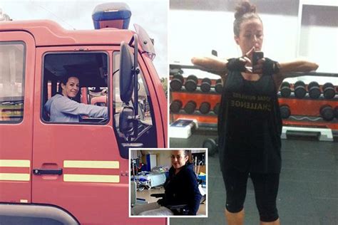 firefighter mum 31 left paralysed after her back folded in two while weightlifting more than