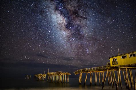 Milky Way Over Frisco Pier 81615 Photograph By Allen Phelps