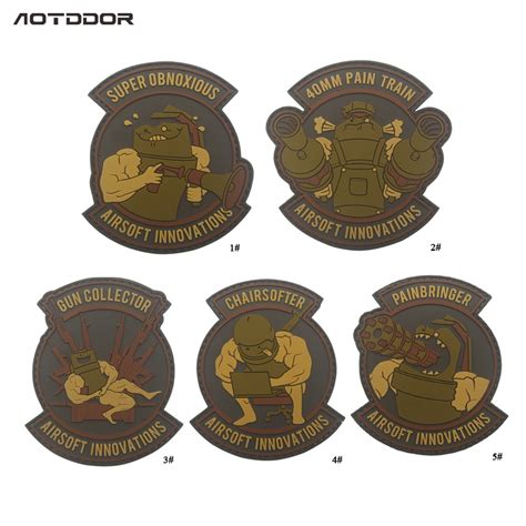 Pvc Airsoft Innovations Military Patch Gun Collector Patch Tactical
