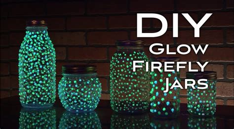 Diy Glow Firefly Jars Fireflies In A Jar Diy Glow Glow Jars