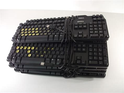 Job Lot 9x Dell Rt7d50 Black Usb Keyboards