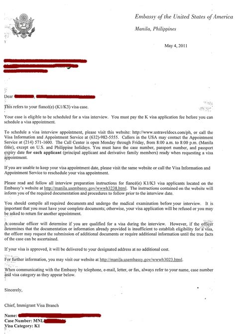 During his services, we have found (employee name) to be punctual, respectful and regular. My K1 Fiancee Visa Experience: Letter From the US Embassy ...