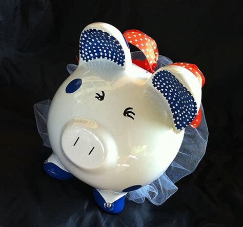 Custom Hand Painted Piggy Banks By Jacquelinesmalley On Etsy