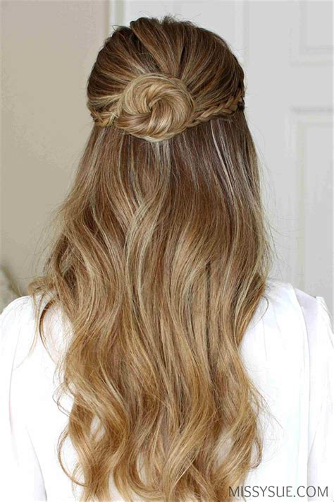 Image Result For Half Up Half Down Bun Hairstyles Prom Hairstyles For