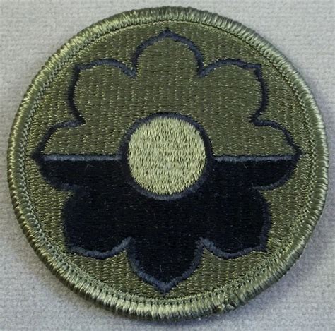 Us Army 9th Infantry Division Subdued Merrowed Edge Patch Ebay Us