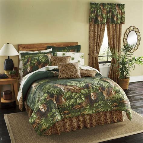 Beddingsuperstore.com only sells 100% authentic brand name bedding. Cheetah, Leopard, Jungle, Wild Cat Queen Comforter Set (8 ...