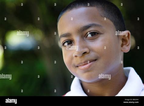 Smiling Mixed Race Boy Stock Photo Alamy