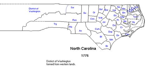 Maps Of Early North Carolina And Tennessee