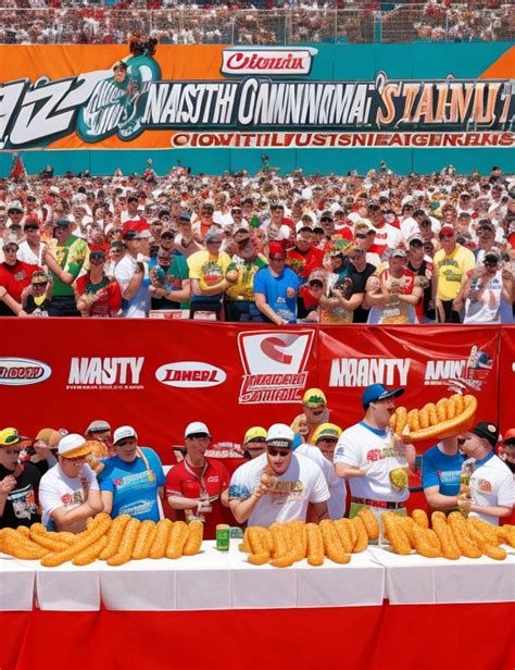 Nathans Hot Dog Eating Contest A Battle Of Stomach Capacity And