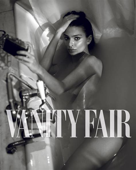 Emily Ratajkowski Surge Sensual Em Topless Na Capa Da Vanity Fair