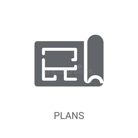 Plans Icon Trendy Plans Logo Concept On White Background From R Stock