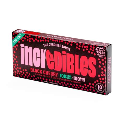 11 Black Cherry 100mg Cbd100mg Thc Incredibles Handcrafted Chocolate Jane