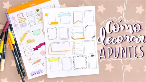 Títulos Banners Y Tags Para Tus Apuntes Bullet Journal Youtube