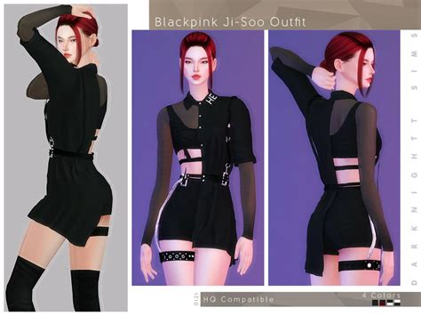 Darknightts Blackpink Kim Ji Soo Outfit Kill This Love Sims 4 Mods