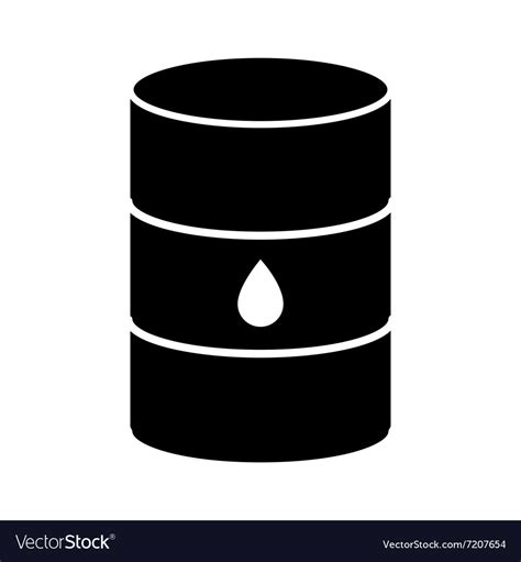 Oil Barrel Icon Isolated Royalty Free Vector Image
