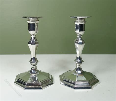 Antiques Atlas Pair Of Silver Candlesticks