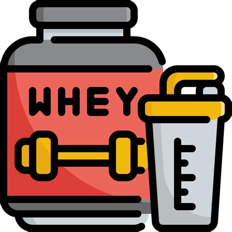 Whey Protein Generic Outline Color Icon