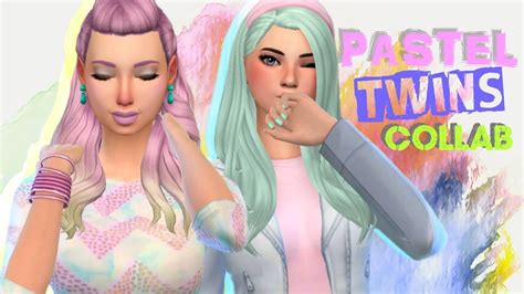 The Sims 4 Create A Sim Pastel Twins Collab With Simmer Kitten