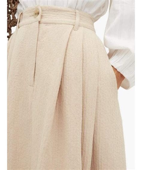 Mara Hoffman Mara Hoffman Tulay Pleated Organic Cotton Blend Midi Skirt Womens