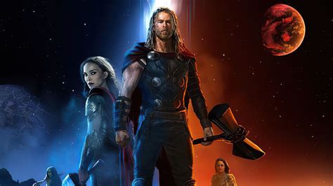 Thor Love And Thunder 2021 Movie Art Wallpaperhd Superheroes