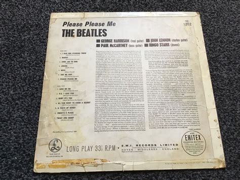 The Beatles Please Please Me 1963 Uk Mono Lp 3rd Press Parlophone Pmc 1202 Vg Ebay