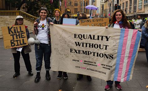 liberate not discriminate hundreds protest nsw government s transphobic “religious