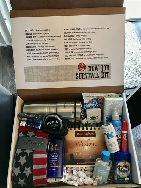 Diy New Job Survival Kit For Boyfriend New Job Survival Kit