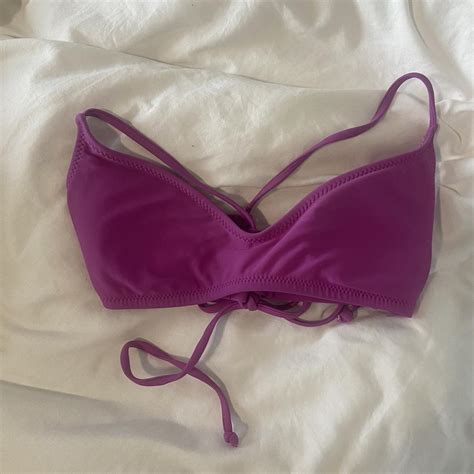 Womens Pink And Purple Swimsuit One Piece Depop