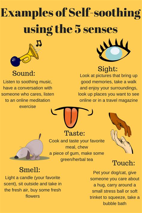 Using The 5 Senses To Practice Self Soothing When Using These Self