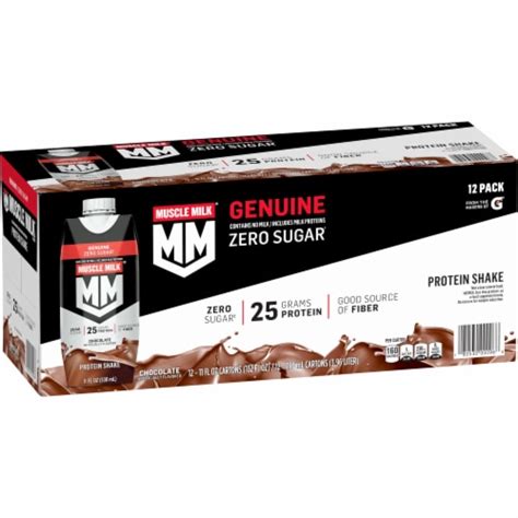 muscle milk™ chocolate non dairy protein shakes 12 bottles 11 fl oz fry s food stores