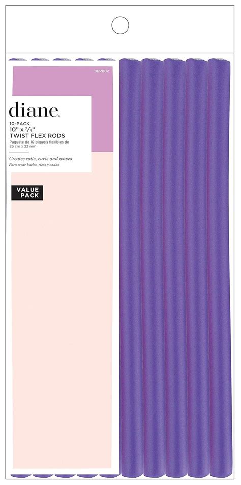 Amazon Com Diane DER002 Twist Flex Rods Purple 7 8 Inch 10 Pack
