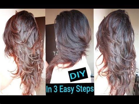 You're usually only layering the top section of hair in the back to keep the fullness. Pin on Hair DIY