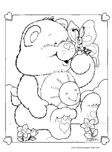 Care bears coloring page coloring pages pinterest. Care Bears For Coloring - Care Bear