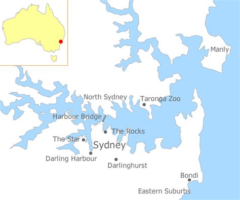 Sydney Hotels Location Map Hotel Map