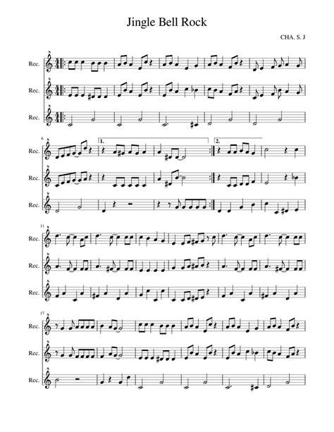 Enjoy an unrivalled sheet music experience for ipad—sheet music viewer, score library, and music store all in one app. Jingle Bell Rock Sheet music for Recorder | Download free in PDF or MIDI | Musescore.com